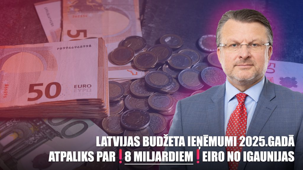 Latvijas budžeta ieņēmumi 2025.gadā ATPALIKS par 8 miljardiem eiro no Igaunijas / AINĀRS ŠLESERS